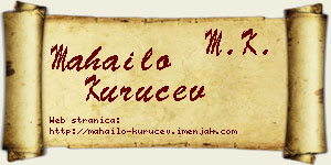 Mahailo Kuručev vizit kartica
